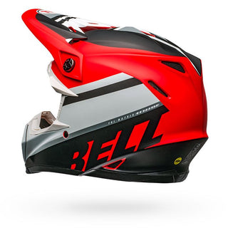 Bell Moto-9 Mips Prophecy Motorcycle Helmet - Matte White/Red/Black