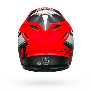 Bell Moto-9 Mips Prophecy Motorcycle Helmet - Matte White/Red/Black