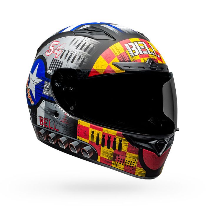 Bell Qualifier DLX MIPS Devil May Care Motorcycle Helmet - Matte Gray