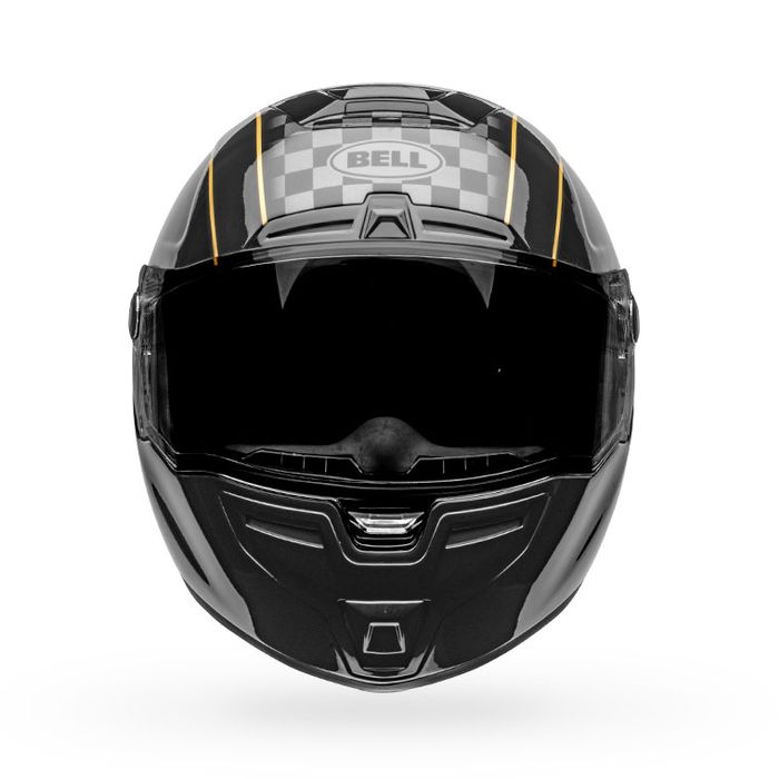 Bell SRT Buster Motorcycle Helmet - Black/Yellow/Grey