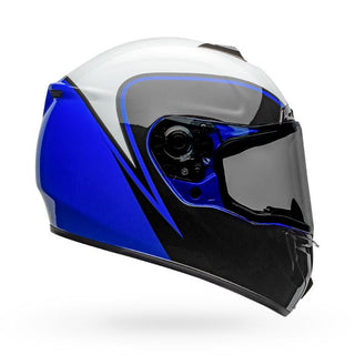 Bell SRT Assassin Motorcycle Helmet - White/Blue/Black