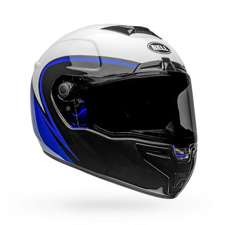 Bell SRT Assassin Motorcycle Helmet - White/Blue/Black