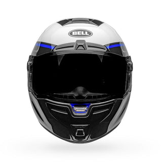 Bell SRT Assassin Motorcycle Helmet - White/Blue/Black