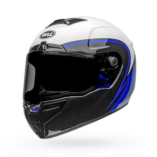 Bell SRT Assassin Motorcycle Helmet - White/Blue/Black