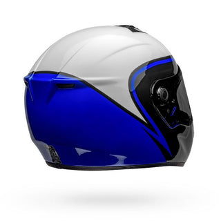 Bell SRT Assassin Motorcycle Helmet - White/Blue/Black