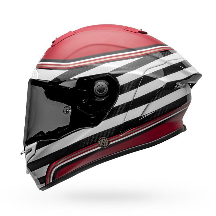 Bell Racestar Flex DlX RSD Zone Motorcycle Helmet - Matte/Gloss/White/Candy Red