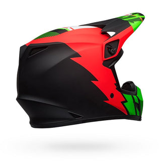 Bell MX-9 Mips Strike Motorcycle Helmet - Matte Infrared/Green/Black