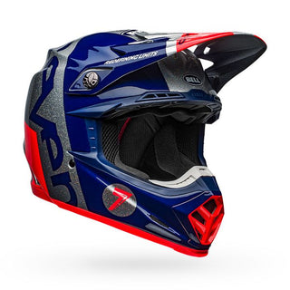 Bell Moto-9 Flex Seven Galaxy Motorcycle Helmet - Matte/Gloss/Navy/Silver