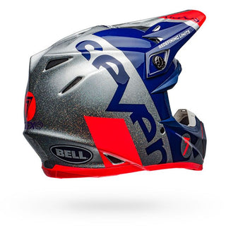 Bell Moto-9 Flex Seven Galaxy Motorcycle Helmet - Matte/Gloss/Navy/Silver