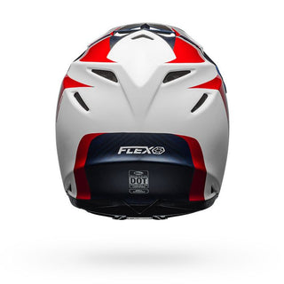 Bell Moto-9 Flex Division Motorcycle Helmet - Matte/Gloss/White/Blue/Red