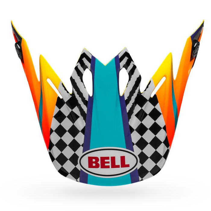 Bell Replacement Moto-9 MIPS Tagger Breakout Helmet Visor - Gloss Orange-Yellow
