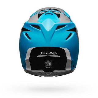 Bell Moto-9 Flex Division Motorcycle Helmet - Matte/Gloss/White/Black/Blue