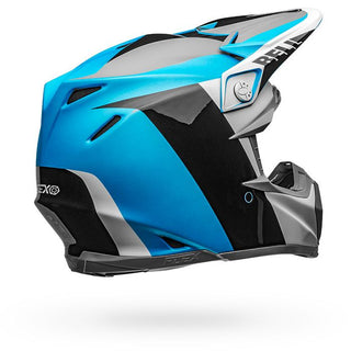 Bell Moto-9 Flex Division Motorcycle Helmet - Matte/Gloss/White/Black/Blue