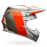 Bell Moto-9 Flex Division Motorcycle Helmet - Matte/Gloss/White/Orange/Sand