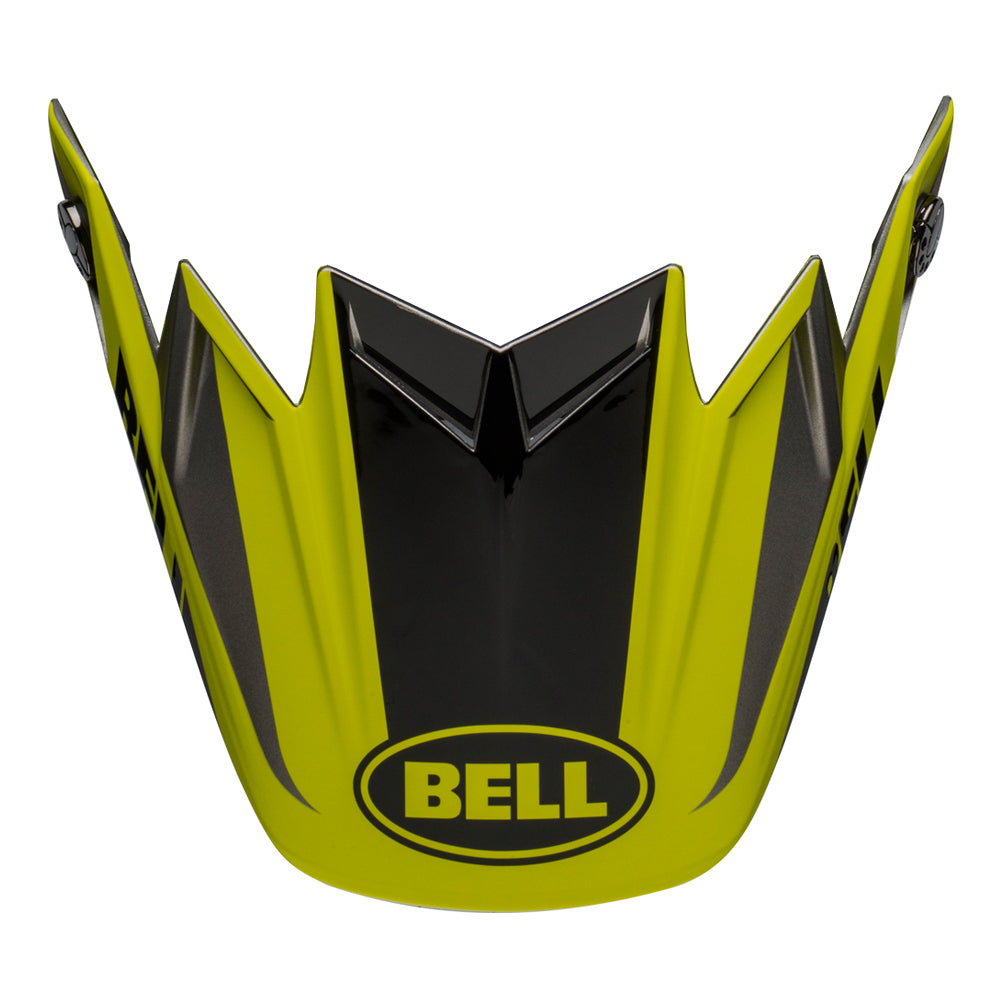 Bell Moto-9 Division Replacement Helmets Visor - Matte/Gloss Black/Hi-Viz/Grey