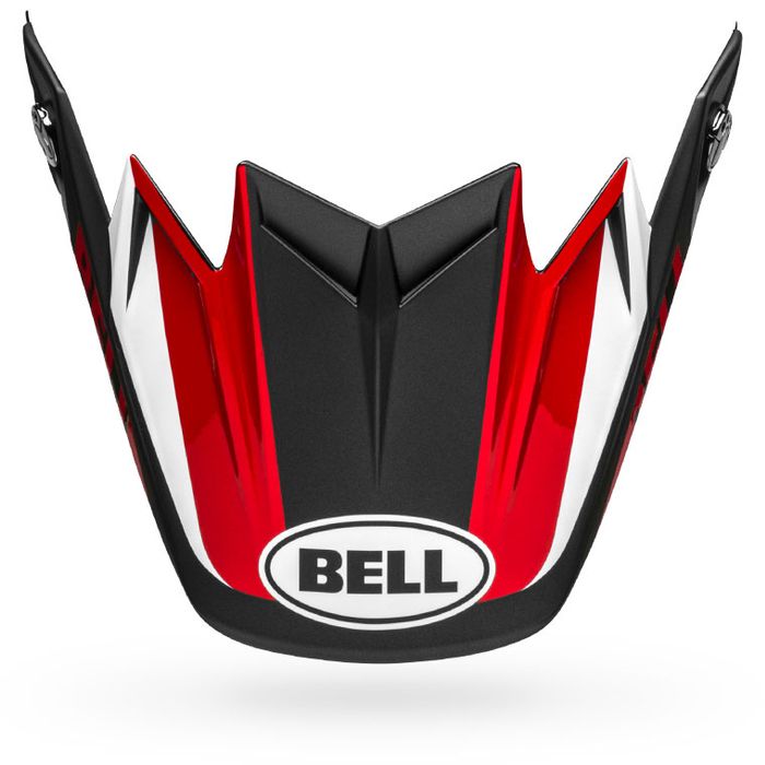 Bell Replacement Moto-9 Flex Division Helmet Visor - Matte-Gloss White/Blue/Red