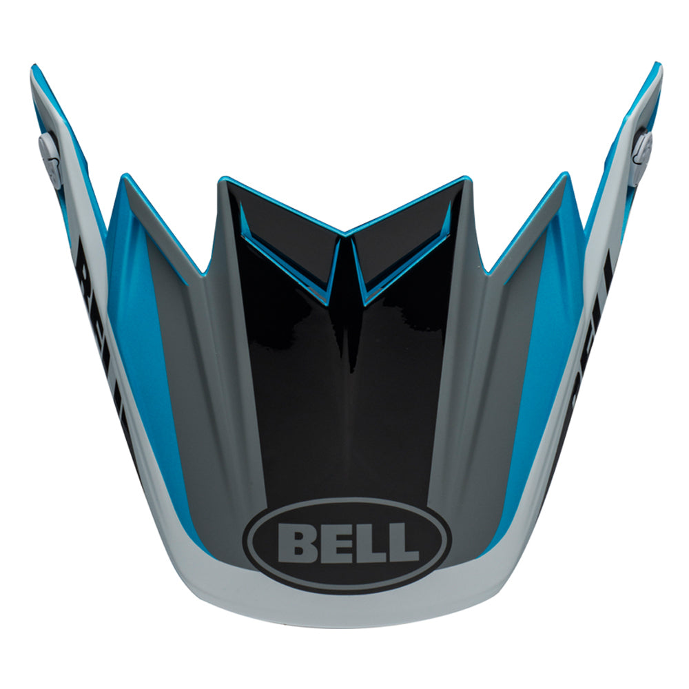 Bell Moto-9 Division Replacement Helmets Visor - Matte/Gloss White/Black/Blue