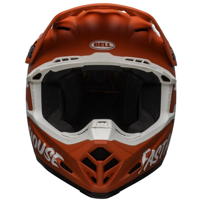 Bell 2020 Moto-9 Mips Fasthouse Signia Motorcycle Helmet - Matte Red/White