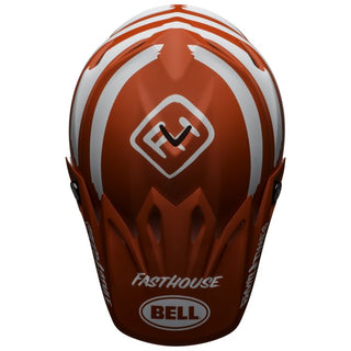 Bell 2020 Moto-9 Mips Fasthouse Signia Motorcycle Helmet - Matte Red/White