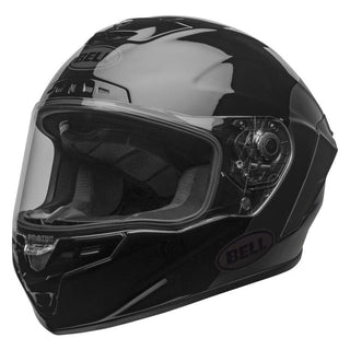 Bell Star MIPS DLX Lux Checkers Motorcycle Helmet -  Matte/Gloss Black/ Root Beer