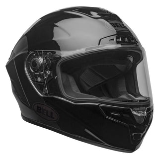 Bell Star MIPS DLX Lux Checkers Motorcycle Helmet -  Matte/Gloss Black/ Root Beer