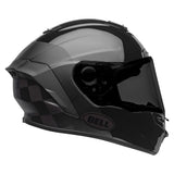 Bell Star MIPS DLX Lux Checkers Motorcycle Helmet -  Matte/Gloss Black/ Root Beer