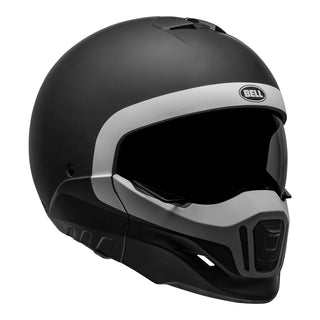 Bell Broozer Cranium Motorcycle Helmet -Matte  Black/White