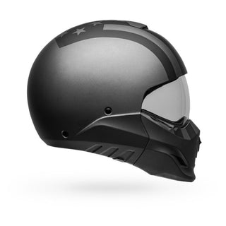 Bell Broozer Free Ride Motorcycle Full Face Helmet - Grey/Matte Black