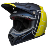 Bell Moto-9 Flex Husqvarna Gotland Motorcycle Helmet - Yellow/Matte Blue