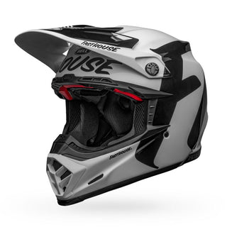 Bell Moto-9 Flex Fasthouse Newhall Motorcycle Helmet - White/Black