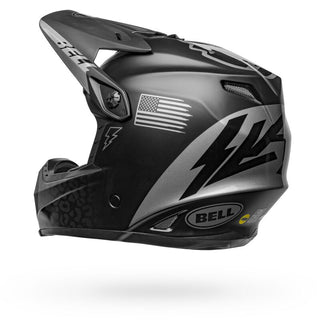 Bell 2021 Moto-9 Youth MIPS Slayco Motorcycle Helmet - Matte/Gloss Black/Gray