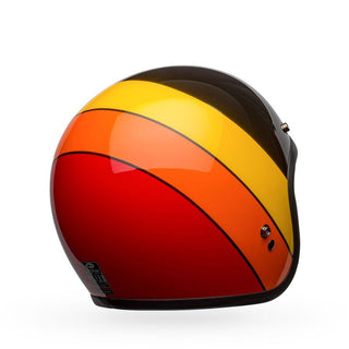 Bell Custom 500 Riff Motorcycle Helmet - Gloss Black/Yellow/Orange/Red