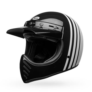 Bell Moto-3 Reverb Motorcycle Helmet - Gloss White/Black