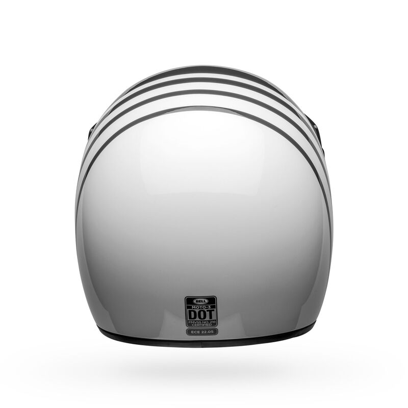 Bell Moto-3 Reverb Motorcycle Helmet - Gloss White/Black