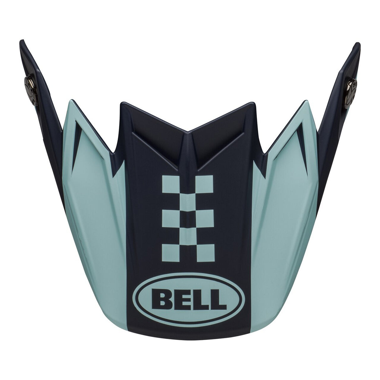 Bell Moto-9 Flex Breakaway Replacement Helmets Visor - Matte Navy/Light Blue