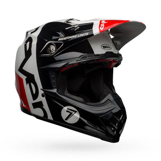 Bell Moto-9 Flex SE Seven Galaxy Motorcycle Helmet - Gloss Black/White/Red