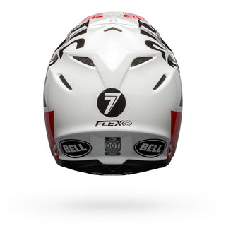 Bell Moto-9 Flex SE Seven Galaxy Motorcycle Helmet - Gloss Black/White/Red