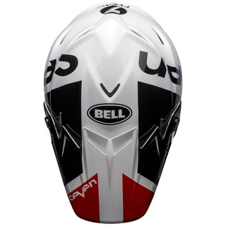 Bell Moto-9 Flex SE Seven Galaxy Motorcycle Helmet - Gloss Black/White/Red