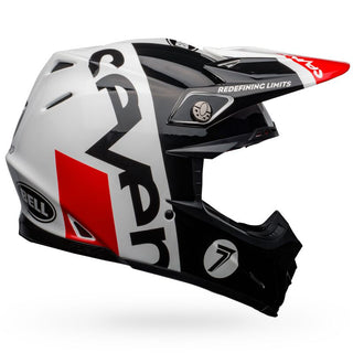 Bell Moto-9 Flex SE Seven Galaxy Motorcycle Helmet - Gloss Black/White/Red