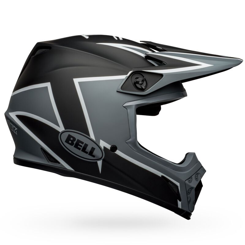 Bell MX-9 MIPS SE Twitch Motorcycle Helmet - Matte Black/Gray/White