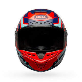 Bell Star DLX MIPS Labryrinth Motorcycle Helmet - Gloss Blue/Red