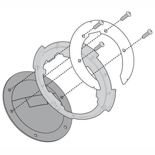 Givi Tanklock Flange Svartpilen 701 '20>