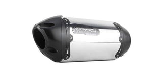 Two Brothers Racing Slip-On Alloy Kawasaki Ninja ER-6N 650R (06-11) Black Aluminum