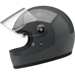 Biltwell Gringo S ECE Motorcycle Helmet - Gloss Storm Grey - MotoHeaven