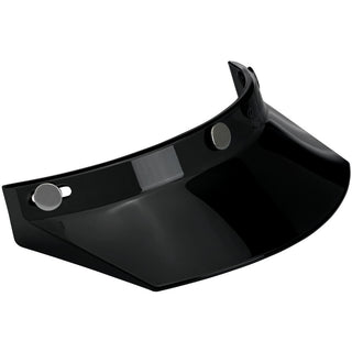 Biltwell 3-Snap Helmet Moto Visor - Black - MotoHeaven