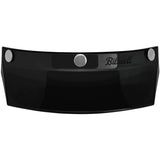 Biltwell 3-Snap Helmet Moto Visor - Black - MotoHeaven