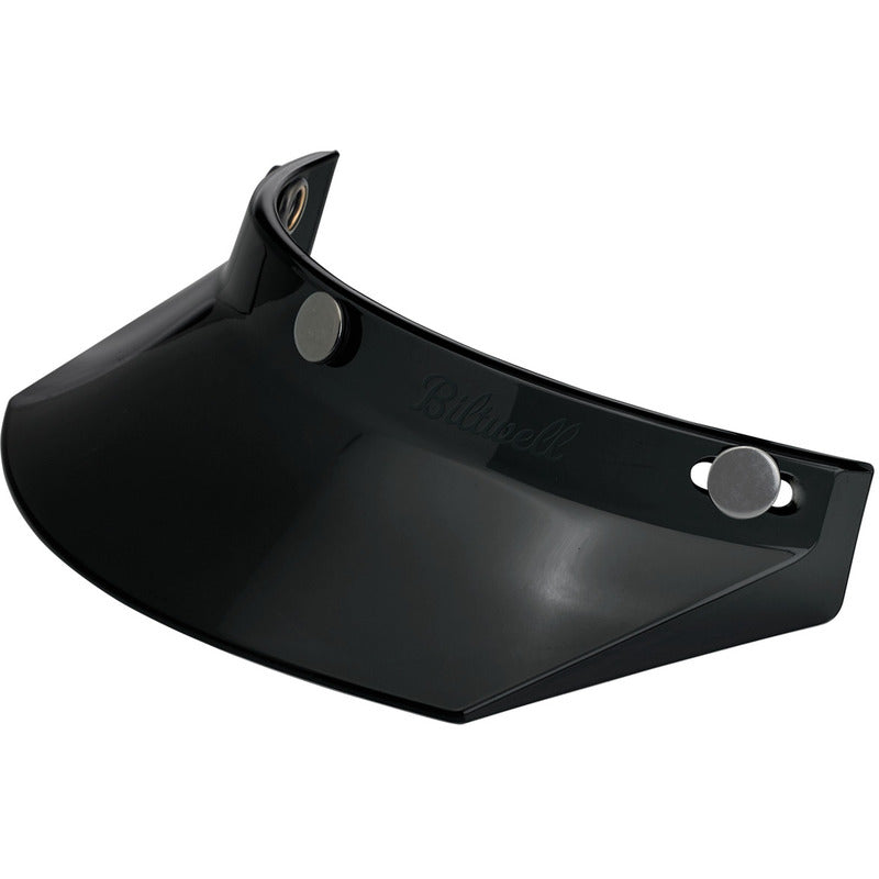 Biltwell 3-Snap Helmet Moto Visor - Black - MotoHeaven