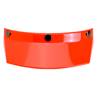 Biltwell 3-Snap Helmet Moto Visor - Orange