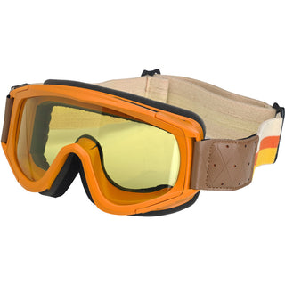 Biltwell Overland Motorcycle Goggles - Orange