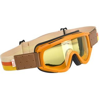 Biltwell Overland Motorcycle Goggles - Orange